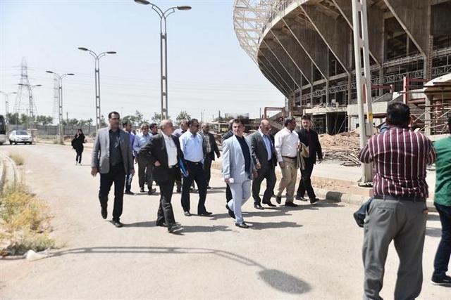 تصاویر/استادیوم در حال ساخت فولاد خوزستان