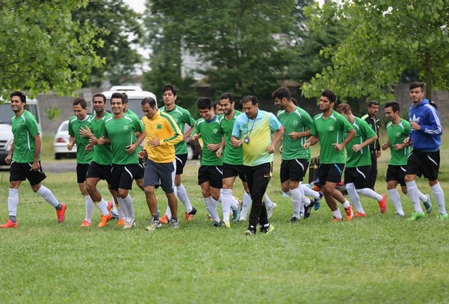 تصاویر/تمرین شاداب آبادانی‎ها قبل از بازی با داماش
