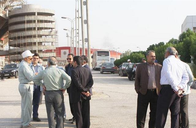 تصاویر/بازدید شهردار اهواز از پروژه ورزشگاه فولاد