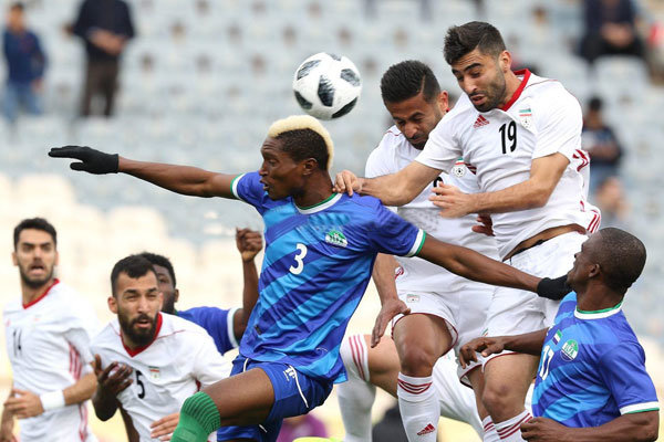 پیروزی تیم ملی ایران مقابل سیرالئون