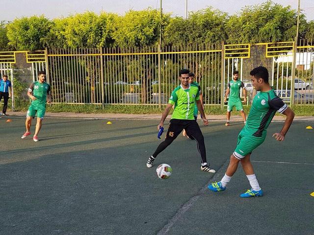 تصاویر/تمرین آبی‌های خوزستان قبل از بازی استقلال