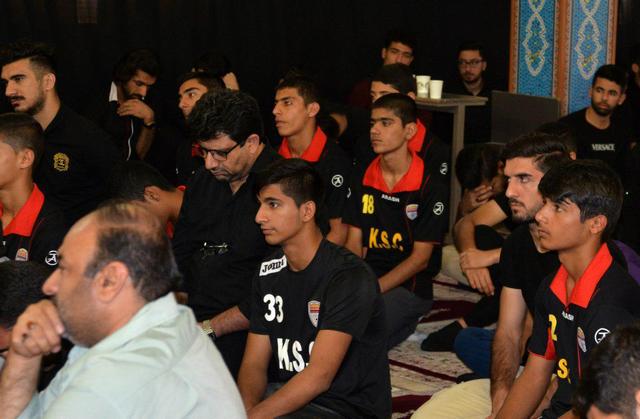 تصاویر/مراسم سوگواری در باشگاه فولاد خوزستان