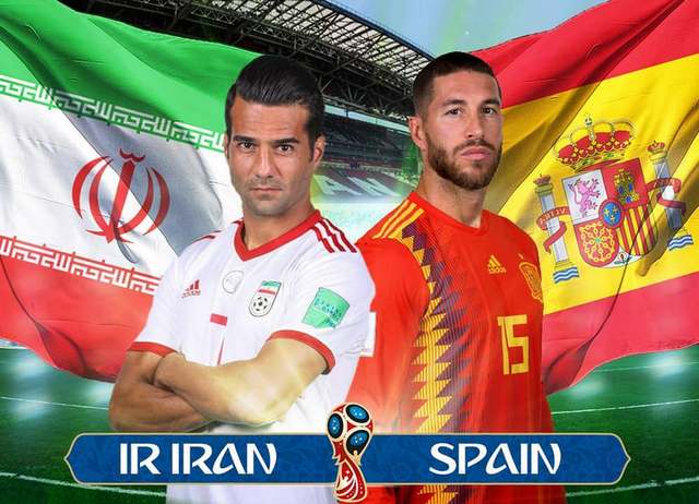 ویسی و هرمزی تماشاگر بازی ایران و اسپانیا