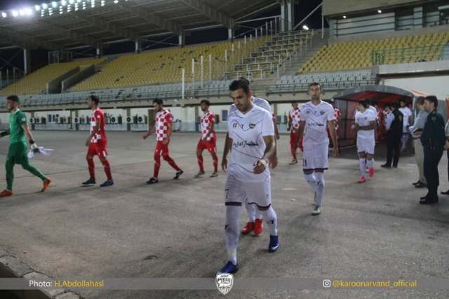 تصاویری از اولین بازی کارون خرمشهر در لیگ یک