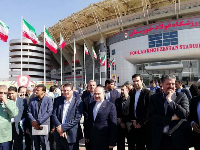 تصاویری از افتتاح ورزشگاه اختصاصی فولاد خوزستان