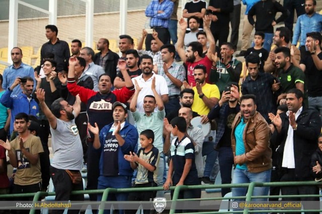 تصاویری از پیروزی دقیقه نودی کارون مقابل نود ارومیه
