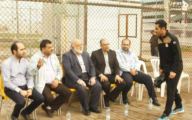 تصاویری از تمرین فولاد خوزستان با حضور میهمانان