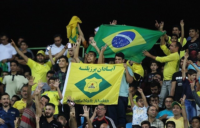 عکس/زن برزیلی تماشاگر پیروزی نفت آبادان