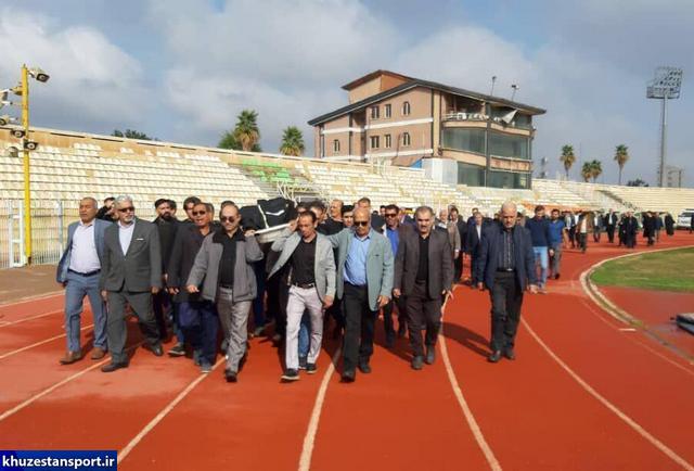 تصاویری از مراسم تشییع پیشکسوت ورزش خوزستان