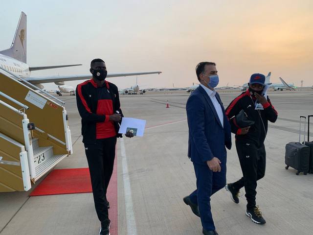 استقبال از کاروان فولاد خوزستان در فرودگاه ریاض