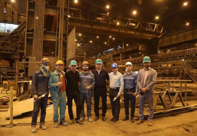تصاویری از حضور فولادی‌ها در شرکت فولاد خوزستان