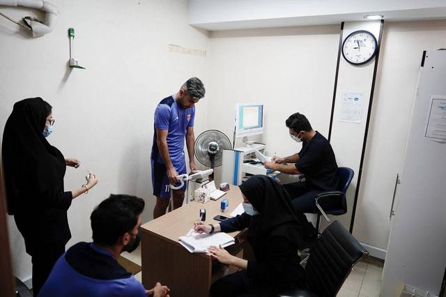 حضور اعضای تیم فولاد خوزستان در تست پزشکی